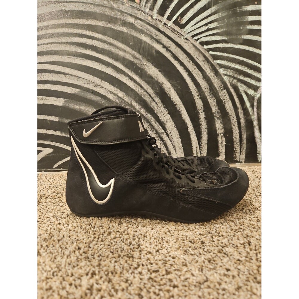 Nike Wrestling Shoes Speedsweep 8 VIII Black White Gray HF9132-001 Mens Size 9.5